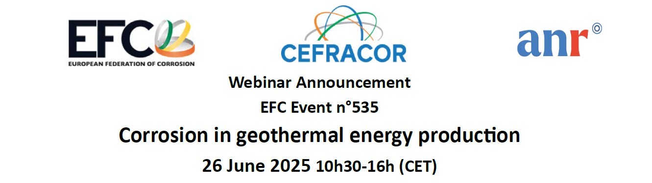 Webinar: Corrosion in geothermal energy- GeoSteelCor